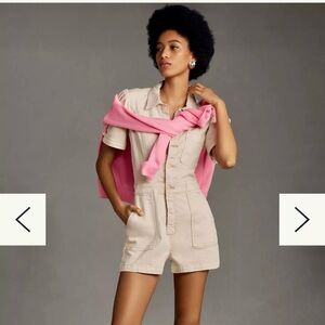 The Kit Utility Romper by Pilcro